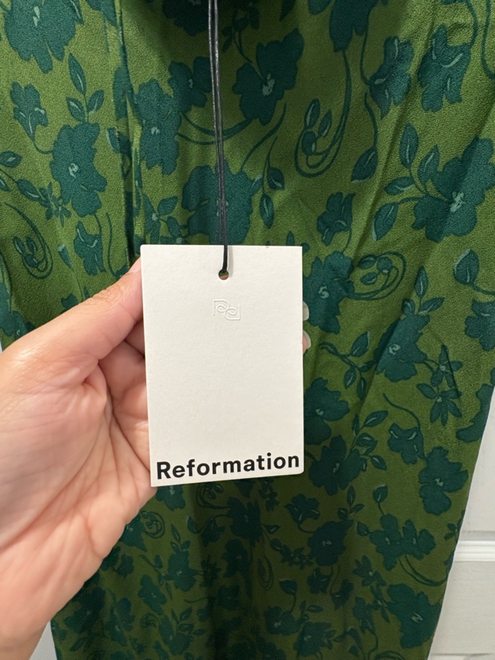 Reformation Floria Dress In Everglade Size Small NWT - Picture 5 of 7